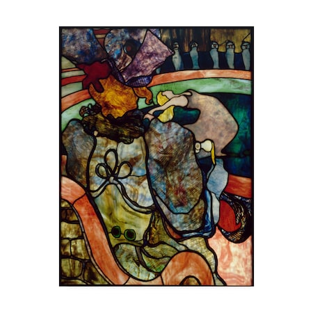Trademark Fine Art Toulouse-Lautrec 'Stained glass' Canvas Art, 14x19 AA01833-C1419GG